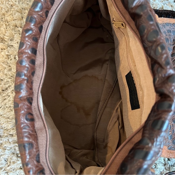 Vintage Noble Handbags Inc Leather Croc Embossed Crossbody Purse - Picture 6 of 6